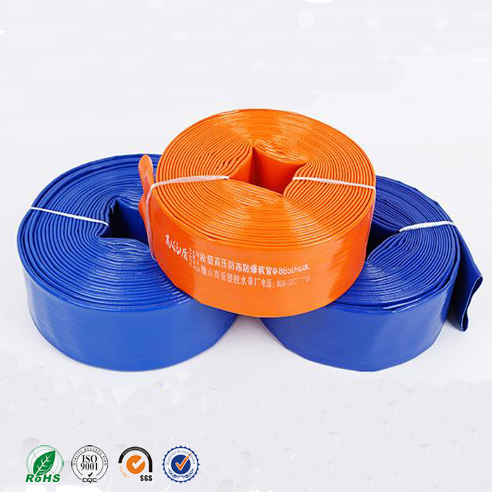 2 inch Heavy Duty Multiful Colors PVC Reinforced Layflat Discharge Hose for Irrigation